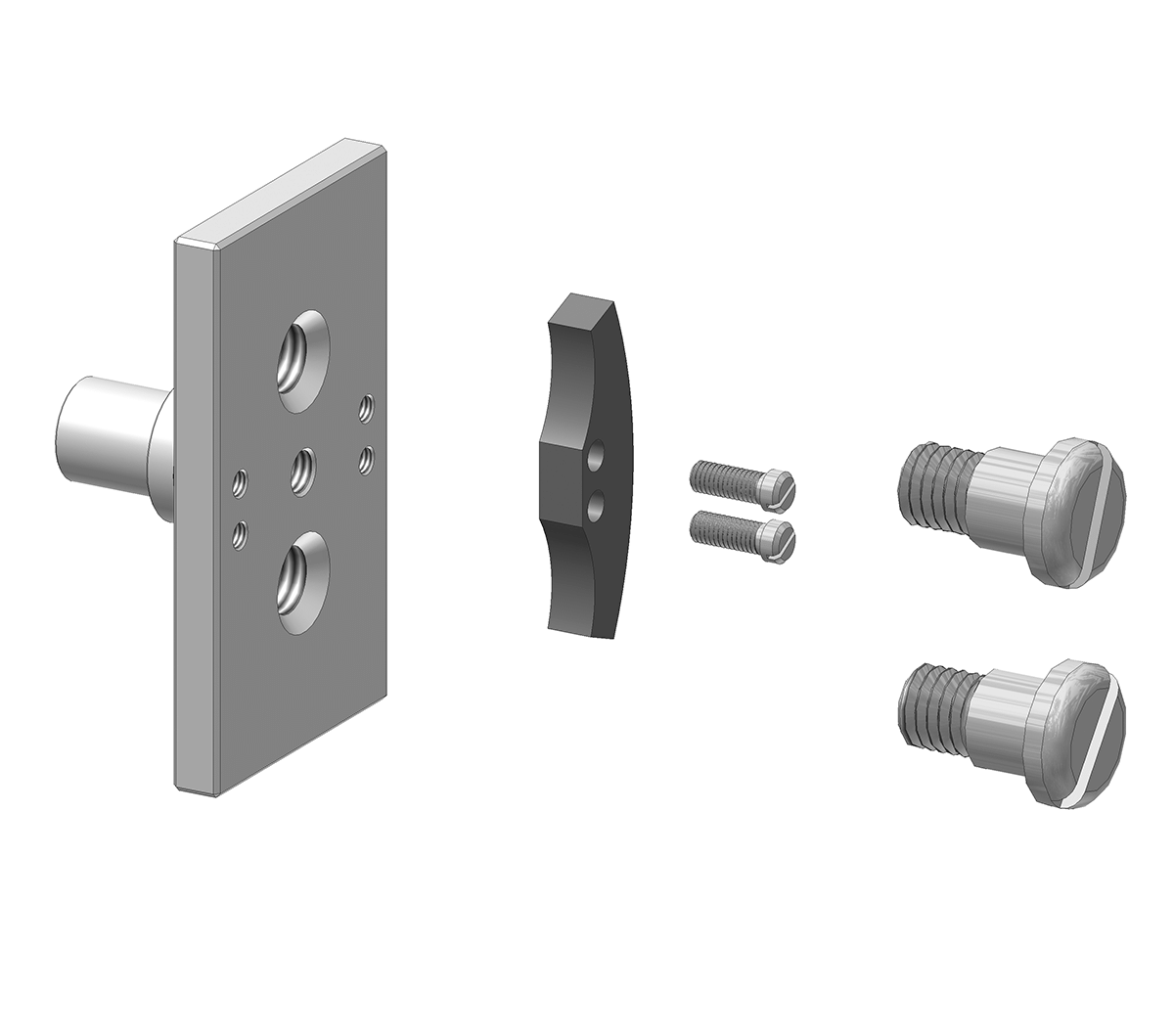 Gelenkaufnahmen, Gelenkschienen mit Zahnsegmenten Gelenkaufnahmen, Gelenkschienen mit Zahnsegmenten