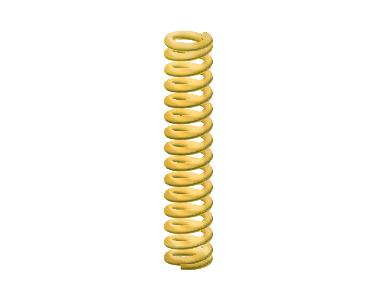 coil spring, Delta-Tone coated, gold lacquered coil spring, Delta-Tone coated, gold lacquered