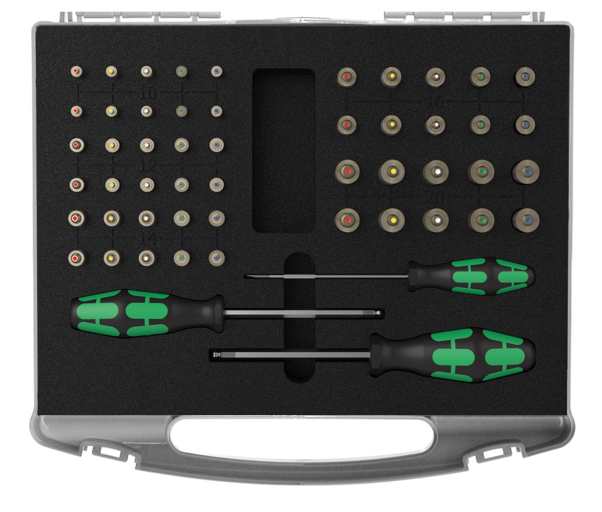 spring unit set in a case spring unit set in a case