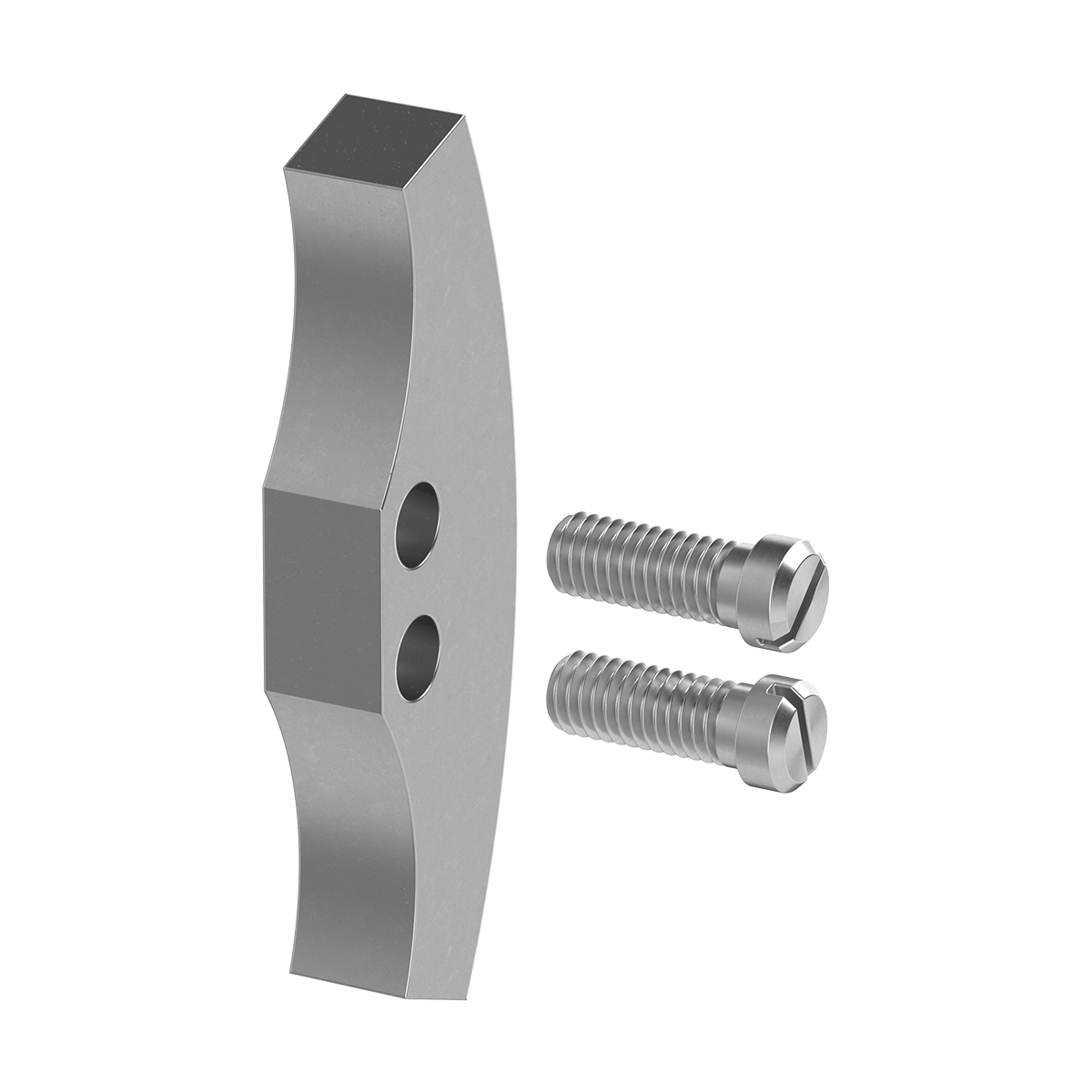 0° flexion stop, incl. 2 slotted pan head screws 0° flexion stop, incl. 2 slotted pan head screws