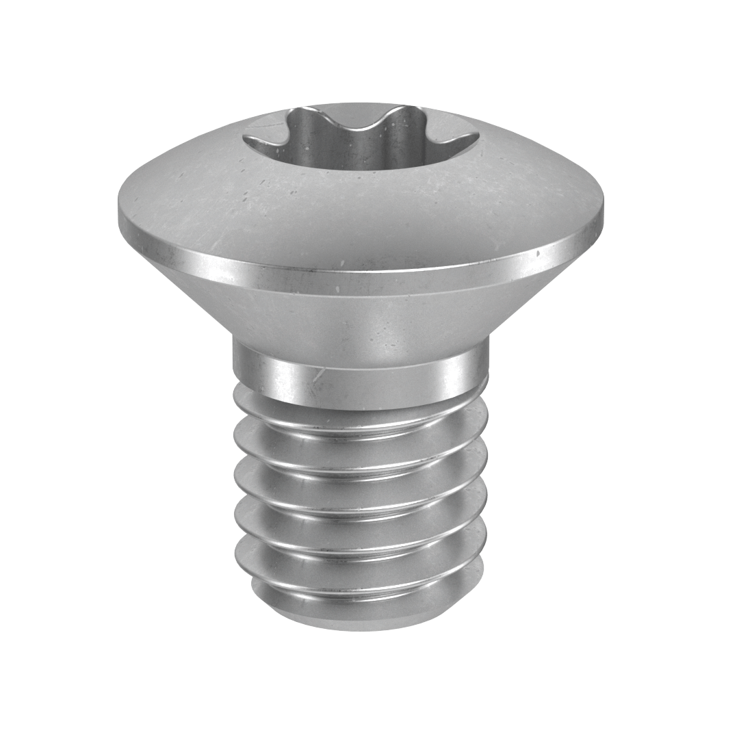 raised counters. head screw w. hexalobular socket raised counters. head screw w. hexalobular socket