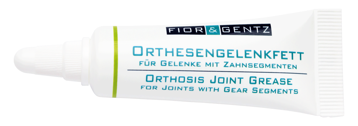 Orthesengelenkfett für Gelenke mit Zahnsegmenten 
