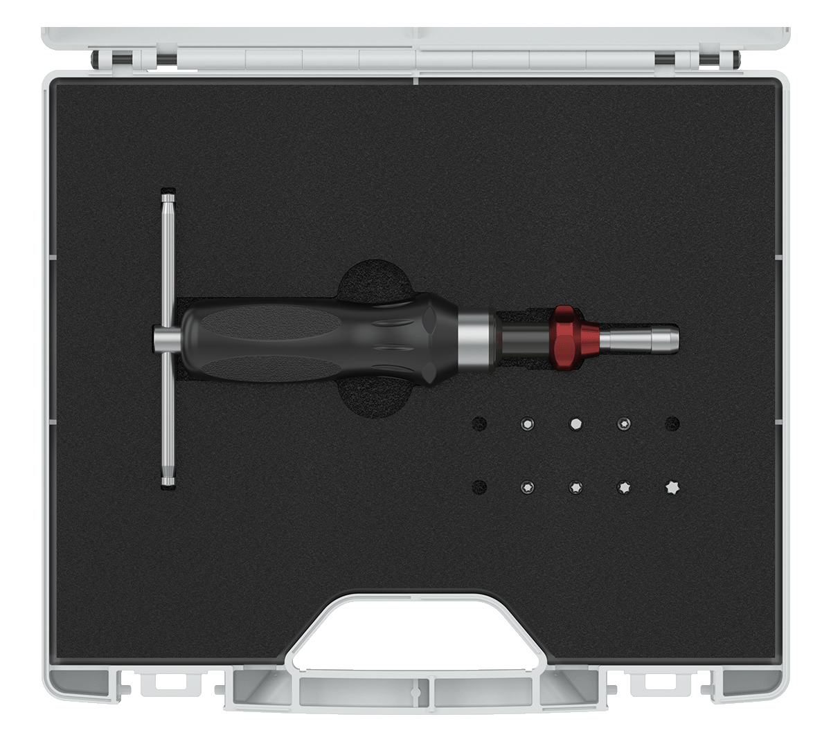 torque screwdriver in a case, 1 to 6Nm