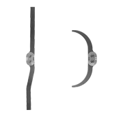 articulated side bars w. gear segments, lamination articulated side bars w. gear segments, lamination