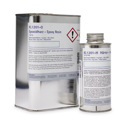 Adhésives, résines, durcisseurs, pâtes de couleur